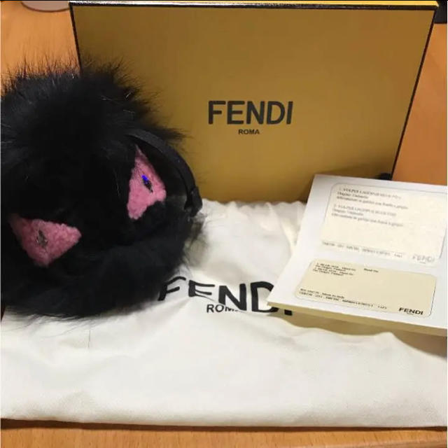 FENDI フェンディ バグズモンスター チャーム 箱 美品-