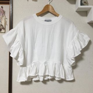 サンタモニカ(Santa Monica)のアマチュナル 裾ティアードフリルリメイクトップス*amatunal(Tシャツ(半袖/袖なし))