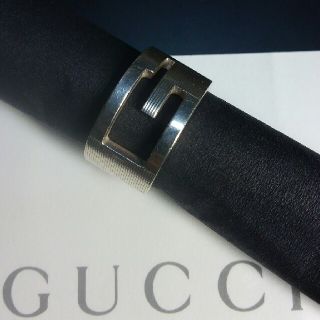 グッチ(Gucci)のGUCCI　シルバーリング　Ｇロゴ　18サイズ(リング(指輪))