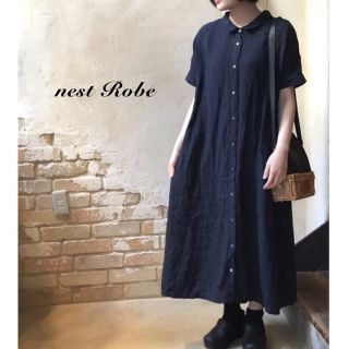 ネストローブ(nest Robe)のネストローブ（nest robe）リネン2wayシャツワンピース(ロングワンピース/マキシワンピース)