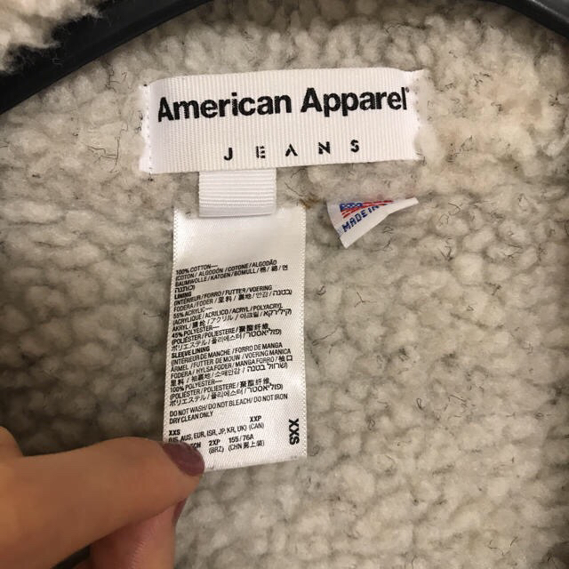 American Apparel(アメリカンアパレル)のAmerican apparel ボアジージャン レディースのジャケット/アウター(Gジャン/デニムジャケット)の商品写真