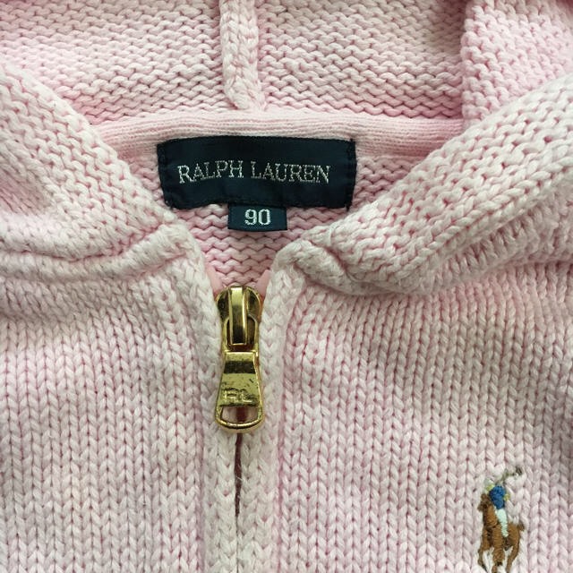 Ralph Lauren(ラルフローレン)の♡ラルフローレンニットパーカー ♡90 キッズ/ベビー/マタニティのキッズ服女の子用(90cm~)(その他)の商品写真