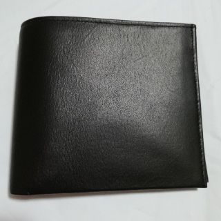 日本製　本革　無地　二つ折り財布　★新品★(折り財布)