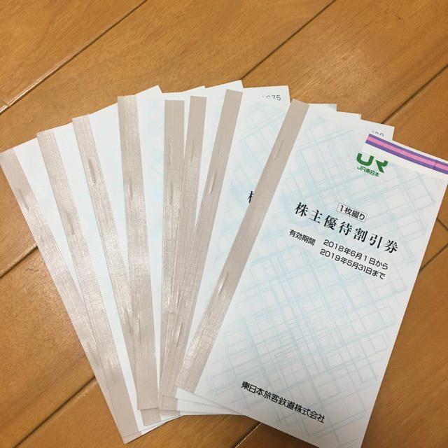 JR東日本株主優待乗車割引券8枚おまけ付