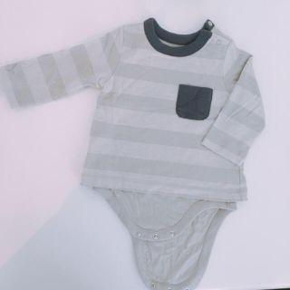 ベビーギャップ(babyGAP)のMUU様専用 BABY GAP ボーダー 長袖ボディ ロンパース(ロンパース)