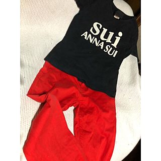 アナスイ(ANNA SUI)のアナスイTシャツ＋Forever21赤デニムセット Mサイズ (セット/コーデ)