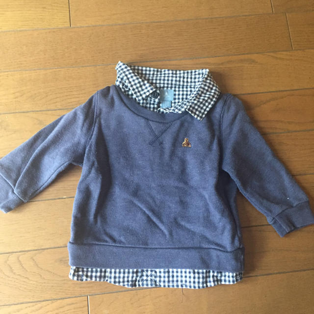 babyGAP(ベビーギャップ)のりこりこ55様専用☆GAP フェイクレイヤード トレーナー キッズ/ベビー/マタニティのキッズ服男の子用(90cm~)(その他)の商品写真