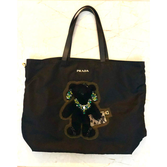 ★PRADA クマちゃんビジュートートバッグ | フリマアプリ ラクマ