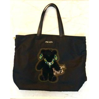 プラダ(PRADA)の★PRADA クマちゃんビジュートートバッグ(トートバッグ)