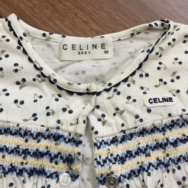 celine(セリーヌ)の値下げ☆美品☆CELINE セリーヌ80 ベビー服 キッズ/ベビー/マタニティのベビー服(~85cm)(ロンパース)の商品写真