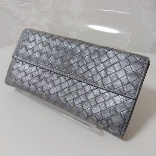 ボッテガヴェネタ(Bottega Veneta)のボッテガ イントレチャート Wホック 二つ折り 長財布　財布(財布)