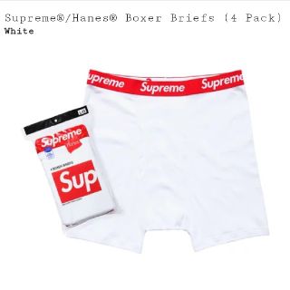 シュプリーム(Supreme)のSupreme　ボクサーパンツS　白×2枚(ボクサーパンツ)