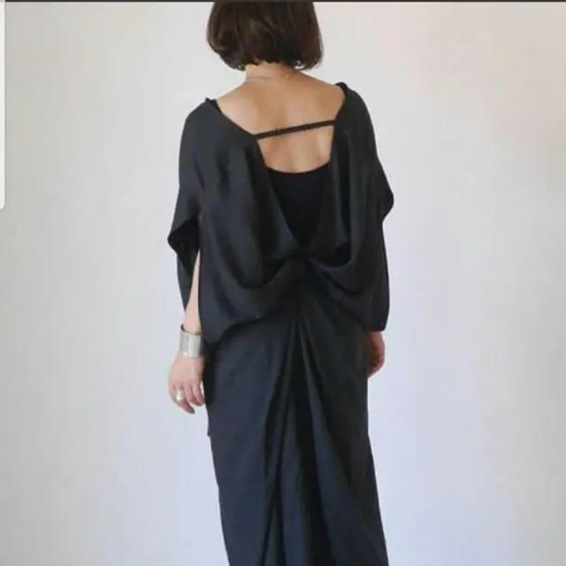 美品 ARGUE　Linen×Tencel Caftan-Dress