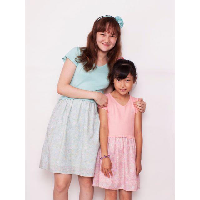 110cm　ニットワンピース　ピンク キッズ/ベビー/マタニティのキッズ服女の子用(90cm~)(ワンピース)の商品写真