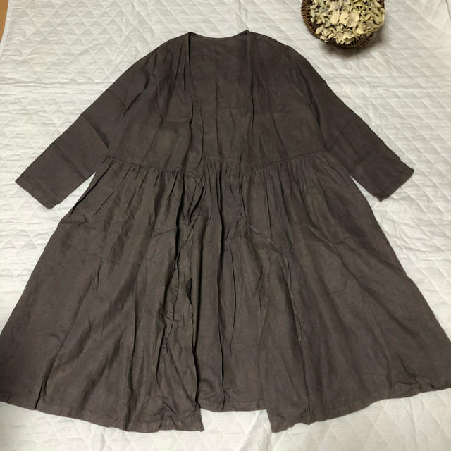 nest Robe(ネストローブ)の【新品】ネストローブ✩リネンカシュクール レディースのワンピース(ロングワンピース/マキシワンピース)の商品写真