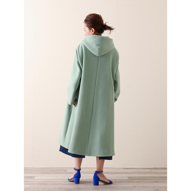 yori ヨリ Aラインフードコート ミント 36サイズの通販 by ser's shop