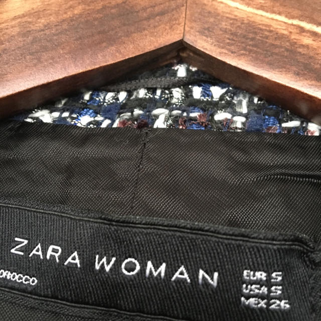 ZARA(ザラ)のZARAツィートコート 美品 レディースのジャケット/アウター(チェスターコート)の商品写真