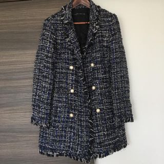 ザラ(ZARA)のZARAツィートコート 美品(チェスターコート)