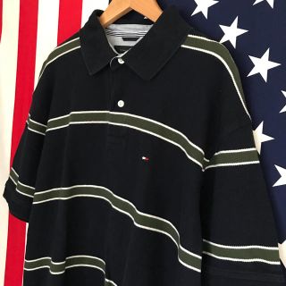 トミーヒルフィガー(TOMMY HILFIGER)のUSA古着 トミーヒルフィガー ポロシャツ L(ポロシャツ)