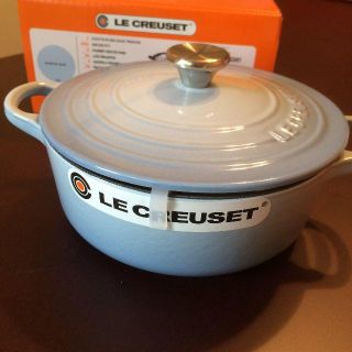 ルクルーゼ(LE CREUSET)のココットジャポネーズ18cm★コースタルブルー新品★ルクルーゼ(鍋/フライパン)