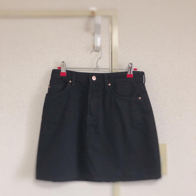 GOGOSING(ゴゴシング)の# 韓国 # オルチャン ＿ ブラック台形スカート ＿ レディースのスカート(ミニスカート)の商品写真