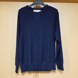 エイチアンドエム(H&M)のH&M ヴィンテージ風スウェットシャツ　紺　ｻｲｽﾞM(スウェット)