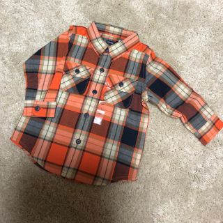 ベビーギャップ(babyGAP)の新品☆ベビーギャップ☆チェック長袖シャツ(シャツ/カットソー)