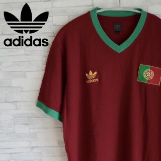 アディダス(adidas)の【激レア】adidas/アディダス リンガーシャツ 半袖 トレフォイルロゴ(Tシャツ/カットソー(半袖/袖なし))