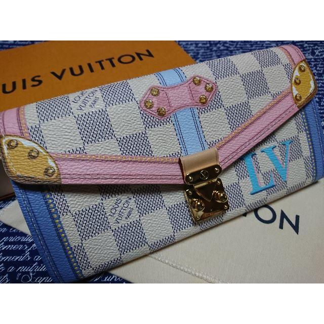 LOUIS VUITTON(ルイヴィトン)のルイ・ヴィトン　ポルトフォイユ・サラ　ダミエ・アズール　Ｎ60119 レディースのファッション小物(財布)の商品写真