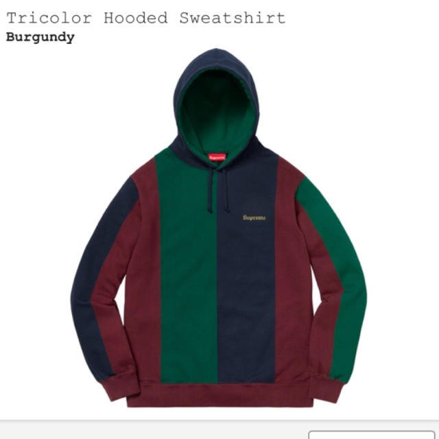 supreme tricolor hooded sweatshirt 18aw-