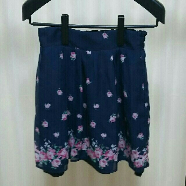 リバーシブルスカート・紺 レディースのスカート(ひざ丈スカート)の商品写真