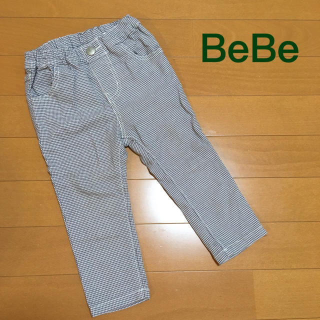 BeBe(ベベ)の【美品】千鳥格子パンツ キッズ/ベビー/マタニティのキッズ服男の子用(90cm~)(パンツ/スパッツ)の商品写真