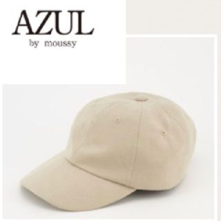 アズールバイマウジー(AZUL by moussy)のMoussy　ベージュシンプルキャップ(キャップ)