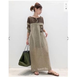 アパルトモンドゥーズィエムクラス(L'Appartement DEUXIEME CLASSE)のREMI RELIEF LINEN カットソーワンピース◆(ロングワンピース/マキシワンピース)