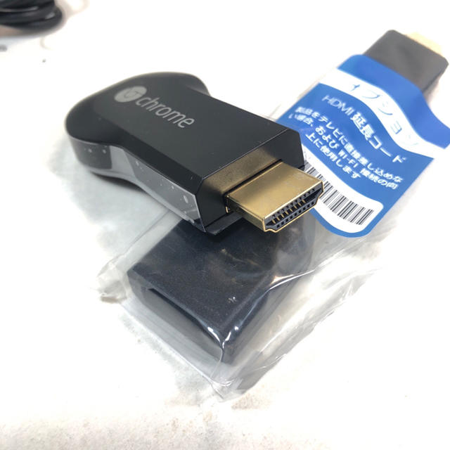 CHROME(クローム)の【新品♪】Chromecast 第一世代 スマホ/家電/カメラのテレビ/映像機器(その他)の商品写真