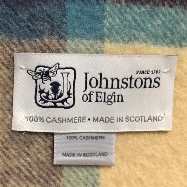Johnstons(ジョンストンズ)のジョンストンズ カシミア ストール HESSIAN DRESS STEWART ハンドメイドのファッション小物(マフラー/ストール)の商品写真