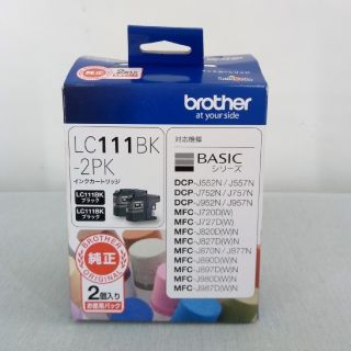 ブラザー(brother)の brother 純正インクカートリッジ「lc111bk」black１個入(オフィス用品一般)