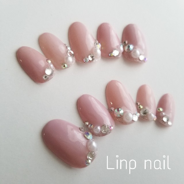 アッシュピンク ブライダル ネイルチップの通販 By Linp Nail ラクマ