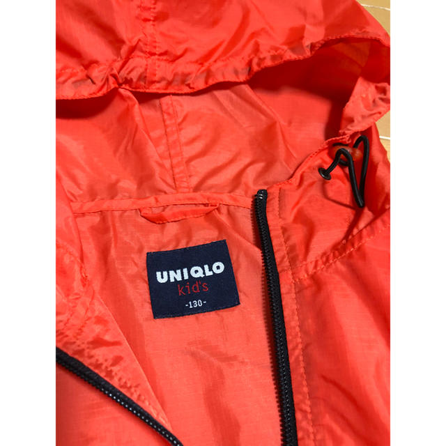 UNIQLO(ユニクロ)のユニクロ ウインドブレーカー 130センチ 値下げ！ キッズ/ベビー/マタニティのキッズ服男の子用(90cm~)(ジャケット/上着)の商品写真