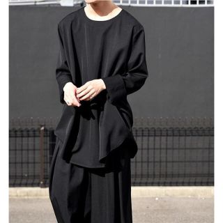 ヨウジヤマモト(Yohji Yamamoto)のbishool ウールギャバ プルオーバー(ロングワンピース/マキシワンピース)