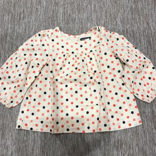 ベビーギャップ(babyGAP)の送料込み美品GAPドット柄ブラウス☆80サイズ(シャツ/カットソー)