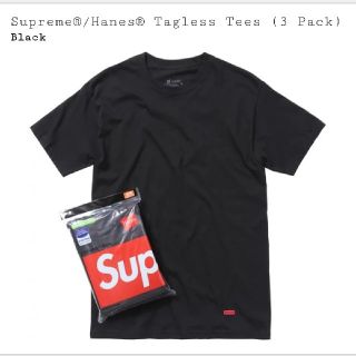 シュプリーム(Supreme)のMサイズ supreme×hanes Tシャツ1枚 黒(Tシャツ/カットソー(半袖/袖なし))