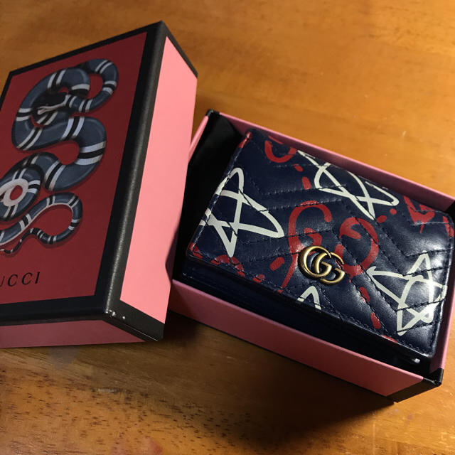 Gucci(グッチ)のGUCCIゴースト カードケース メンズのファッション小物(コインケース/小銭入れ)の商品写真