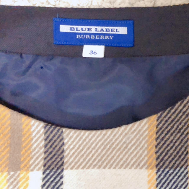 BURBERRY BLUE LABEL(バーバリーブルーレーベル)のBURBERRY チェックワンピース レディースのワンピース(ひざ丈ワンピース)の商品写真