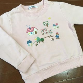 ファミリア(familiar)のfamiliar 90 長袖トレーナー ピンク(Tシャツ/カットソー)