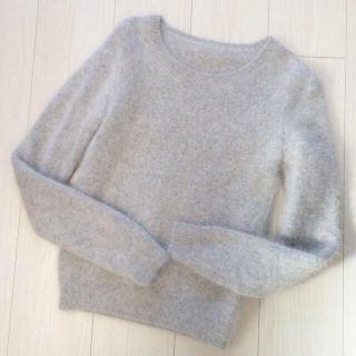 エヌナチュラルビューティーベーシック(N.Natural beauty basic)の今季NBB モヘアknit/gr★送料込(ニット/セーター)