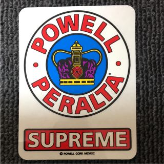 シュプリーム(Supreme)の【縦9cm 横6.8cm】powel&supremeコラボステッカー(ステッカー)