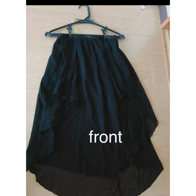 ROYAL PARTY(ロイヤルパーティー)のロングスカート シフォン 黒 レディースのスカート(ロングスカート)の商品写真