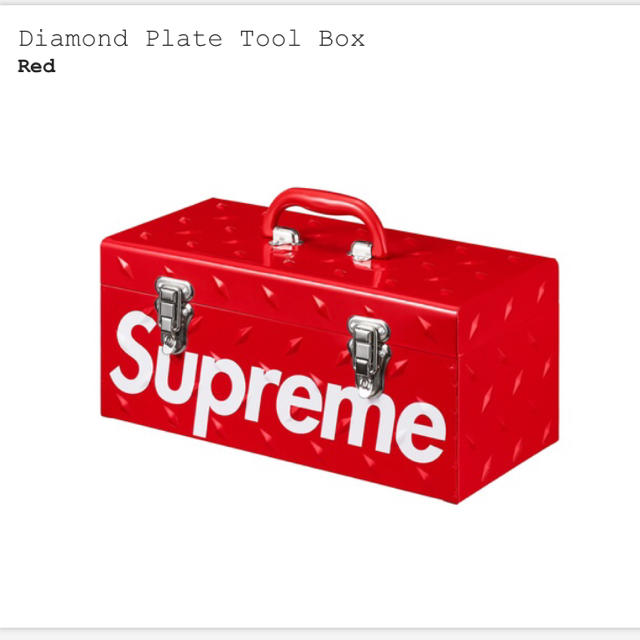 【新品未使用】Supreme Diamond Plate Tool Boxファッション小物