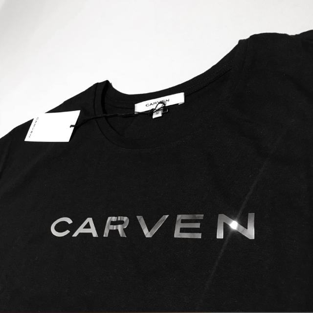 CARVEN(カルヴェン)の☆未使用 カルヴェン フロント ロゴ Tシャツ 黒  レディースのトップス(Tシャツ(半袖/袖なし))の商品写真